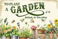 Vintage Garden Metal Sign Funny Gardening Decor Outside Yard Sign Gifts For Women Plant Lover To Plant A Garden Is To Believe In Tomorrow Signs For Home Gardeners Country Rustic Garage Farmhouse Fence Wall Decorations 8x12 Inch-Ruum Studio Home