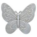 NAT & Jules Animal Character Shaped Dimensional Indoor Outdoor 11 inch Cast Resin Decorative Garden Stepping Stone, Patio, Walkway Sculpture Yard Art, Stone Grey Butterfly-Ruum Studio Home