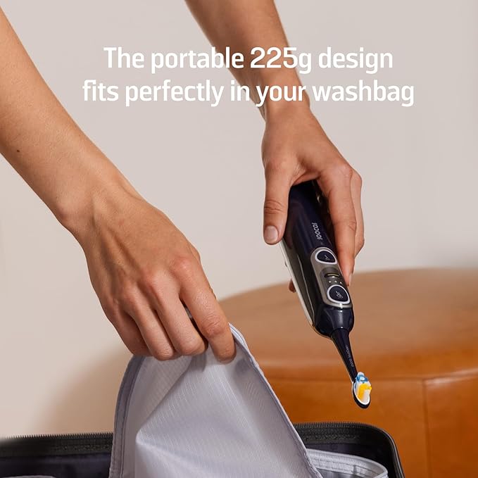 Soocas NEOS II Refresh Set - Electric Toothbrush with Water Flosser, Sonic Electric Toothbrush for Adults, Portable for Travel, Deep Clean for Implants & Braces, Healthier Gums, Dark Violet-Ruum Studio Home