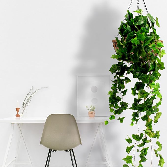 Hanging Baskets for Plants Outdoor(12 inch 4 Pack)- Coconut Coir Hanging Planters Outdoor,Metal Wire Baskets with Coco Liner, Hanging Pots for Plants Indoor, Flower Pots for Railings-Ruum Studio Home