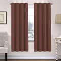 H.VERSAILTEX Ultra Soft Microfiber Thermal Insulated Antique Copper Grommet Blackout Curtains/Window Treatment Draperies 52 by 72 - Inch for Living Room/Bedroom, Set of 2 - Rust-Ruum Studio Home