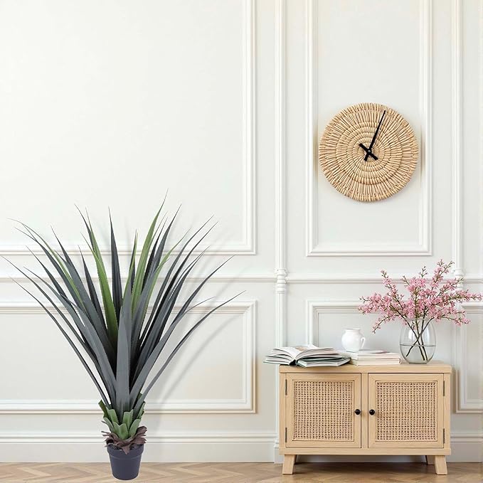 44inch Artificial Agave Plant Potted Plants Fake Agave Plant for Home Office Garden Indoor Outdoor Decoration (2PACK)-Ruum Studio Home