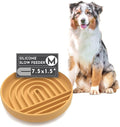 The Slowdown Bowl Silicone Slow Feeder for Dogs & Puppies, Slow Eating, Modern Lick Mat Design, Reduces Gulping, Fits 2 Cups 7.5” Across x 1.5” Tall, Mealtime Challenge, Medium-Honey-Ruum Studio Home