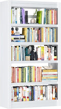 Bookshelf, 5-Tier Sturdy Bookcase, Adjustable Book Shelf, Large Capacity per Shelf, Modern Book Shelf for Living Room, Home Office, Garage, Ideal for Home Organization & Stylish Upgrades-Ruum Studio Home