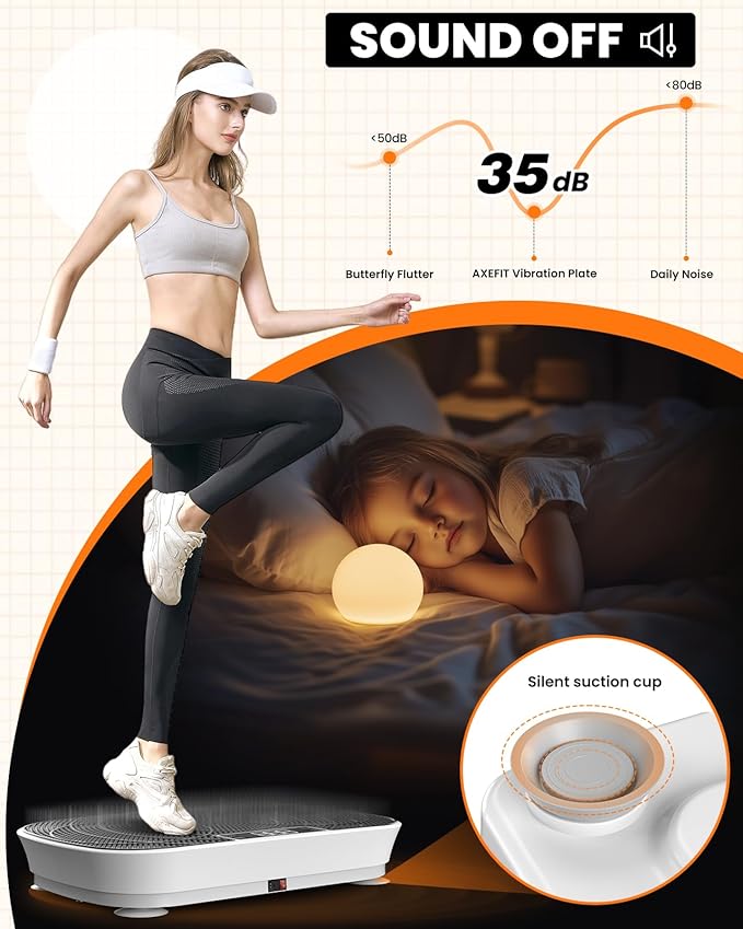 Vibration Plate Exercise Machine - Bluetooth Music & 400LBS Capacity Vibration Plate for Lymphatic Drainage & Weight Loss with 99 Speed Levels, Whole Body Vibration Plate for Home Fitness-Ruum Studio Home