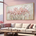 YJYart Landscape Wall Art Floral Wall Pictures Pink and White Canvas Wall Artwork 36"x70" Wall Prints for Living Room Office Wall Decor-Ruum Studio Home