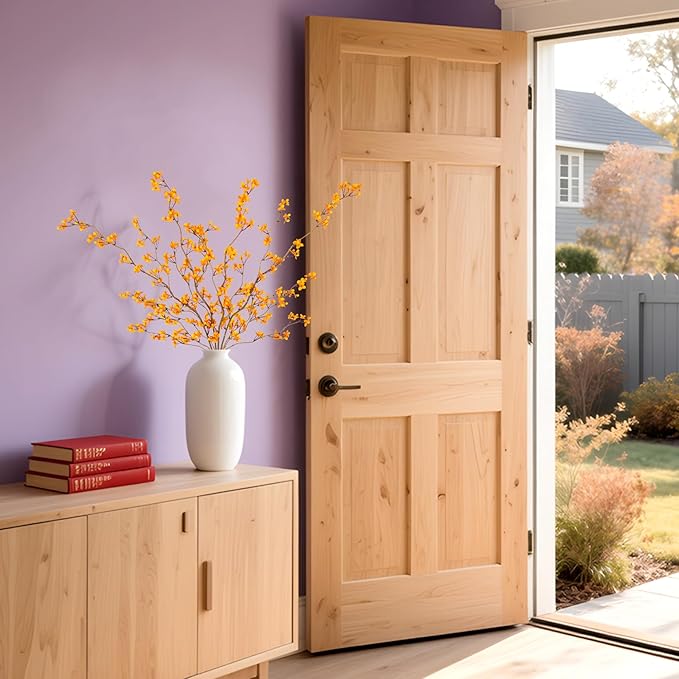 4Pcs Fake Flowers Blossom Branches Artificial Flowers for Indoor Decor, Faux Long Stem Realistic Indoor Plants for Vase Wedding Home Office Bedroom Party Table Centerpieces Decor-Ruum Studio Home