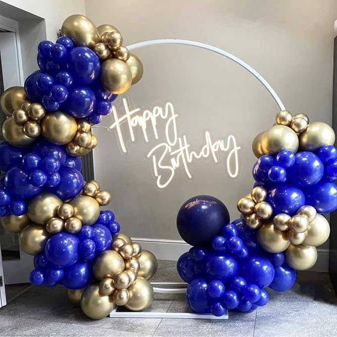 130pcs Royal Blue Balloons Different Sizes 18" 12" 10" 5" Party Latex Balloons for Birthday Graduation Baby Shower Anniversary Nautical Party Decorations-Ruum Studio Home