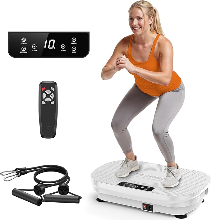 FEIERDUN Vibration Plate Exercise Machine, Vibration Plate for Lymphatic Drainage, Power Plate Vibration Platform for Weight Loss, Toning & Wellness-Ruum Studio Home