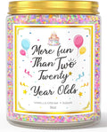 40th Birthday Candles Gifts for Women- 9 oz Happy Birthday Candle with Vanilla Birthday Cake Scent, Gifts for Women & Men, Friendship Ideas-Ruum Studio Home