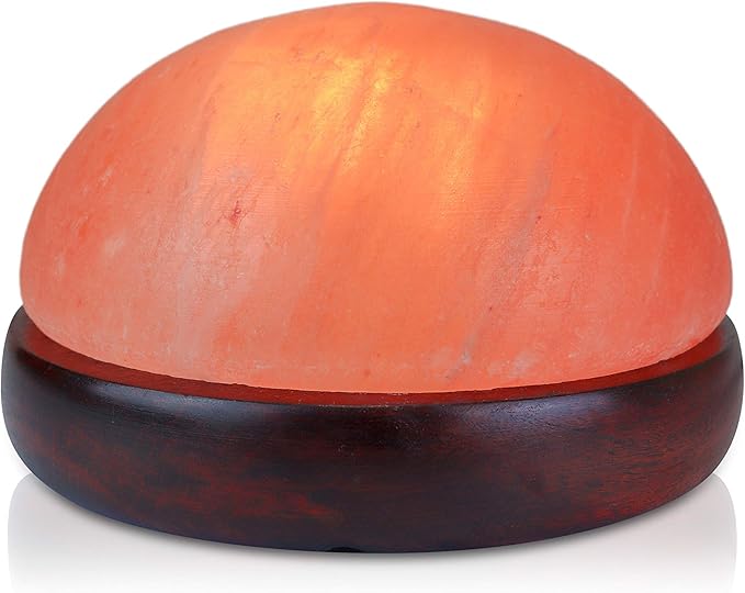 Himalayan Secrets® Salt Dome Lamp | for Warming Up Hands and Feet (9" Diameter)-Ruum Studio Home