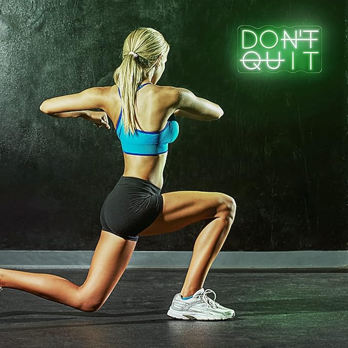 Don't Quit LED Neon Sign for Wall Decor, DO IT Neon Lights Party Decorations, USB Powered Switch LED Lights Adjustable for Office, Gym, Man Cave, Gamer Room Decor-Ruum Studio Home