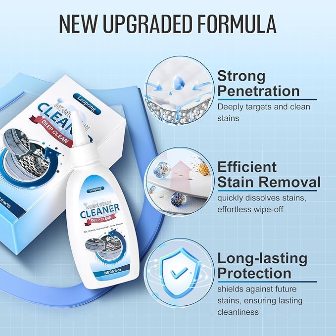 Home Cleaner Gel, Cleaner for Washing Machine, Refrigerator Strips, Household Shower, Kitchen Sinks, Walls, Tiles, Bathrooms- 5 fl oz-Ruum Studio Home