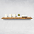 AUDRIELLE URBANDI, Rustic Floating Shelves, Set of 2, Hidden Bracket, Solid Wood, Heavy Duty, Wall Mounted Shelves, (Brown, 24Wx6D)-Ruum Studio Home