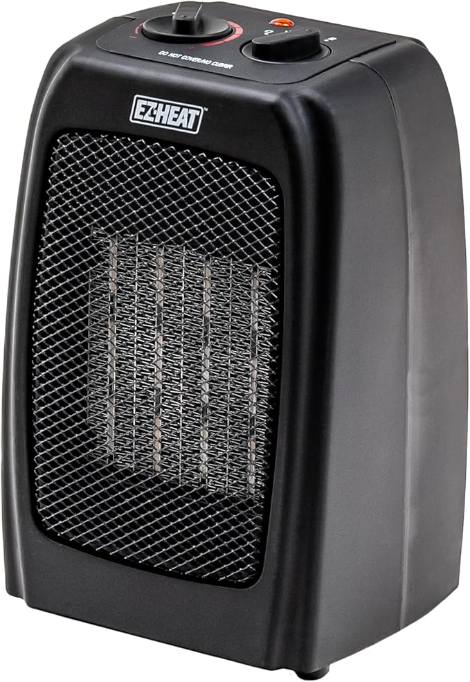Electric Ceramic Portable Space Heater with Thermostat and Fan, Built-in Overheat Sensor, and Safety Tip-Over Switch, ST-MTPTC113-Ruum Studio Home