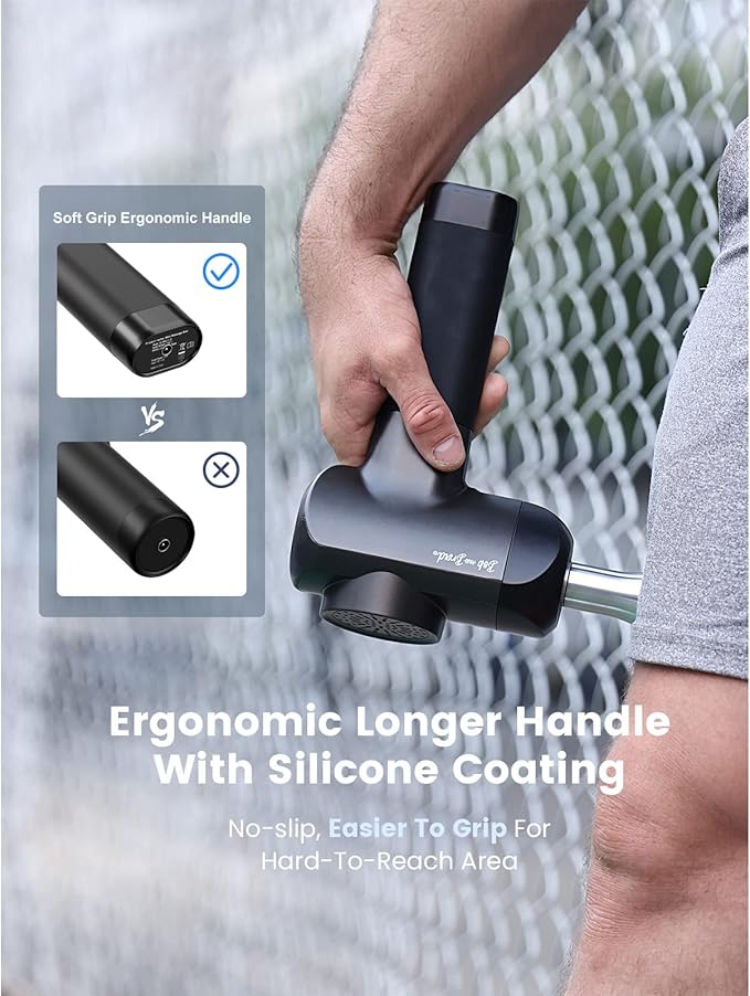 BOB AND BRAD X6 Pro Massage Gun Deep Tissue Percussion with Metal Head Therapy, Professional Muscle Massage Gun for Athletes, Electric Massager Gun for Pain Relief-Ruum Studio Home