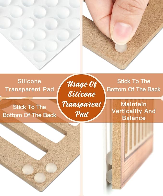 Putuo Decor Boho Abstract Wall Art, Set of 3, Modern Geometric Botanical Wooden Wall Decor, Mid-Century Minimalist Framed Artwork, Neutral Toned Aesthetic Prints, for Living Room, Bedroom, Office-Ruum Studio Home