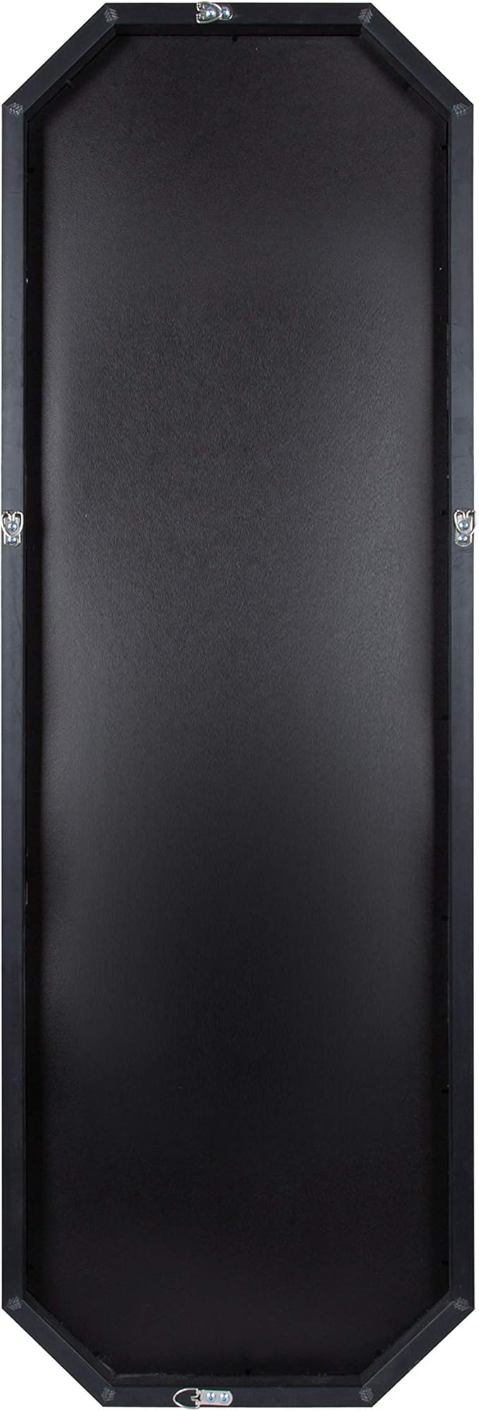 Kate and Laurel Rhodes Modern Full Length Framed Octagon Wall Mirror, 16 x 48, Gold, Decorative Glam Geometric Wall Accent-Ruum Studio Home