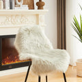 AMTOVO Faux Fur Rug, Light Grey Small Area Rug, Fluffy Sheepskin Rug, Fuzzy Ultra Soft 2 x 3 ft Shag Rugs for Bedroom Sofa Throw Cushion Room Decor, Sheepskin-Ruum Studio Home