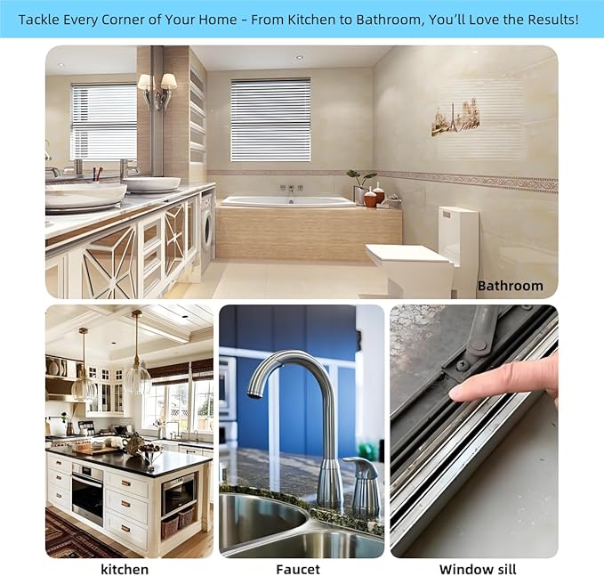 Crevice Cleaning Brush, Multifunctional Cleaning Brush Tool, Bathroom Gap Brush,Grout Brush, Cleaning Tools for Toilet, Bathrooms, Kitchens, Bathtub, Faucets, Sink, Windows，6pcs-Ruum Studio Home