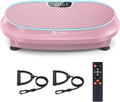Curved Vibration Plate Exercise Machine, Vibrating Plate 400 lbs Capacity with 9 Auto Modes and 120 Adjustable Speeds, Large LED Display, Touch and Remote Control, Vibration Platform for Home-Ruum Studio Home