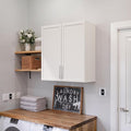 FIMELLO 30" Laundry Room Cabinets Wall Mounted,White-Ruum Studio Home