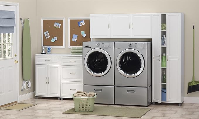 SystemBuild Evolution Kendall 24" Utility Storage Cabinet - White-Ruum Studio Home