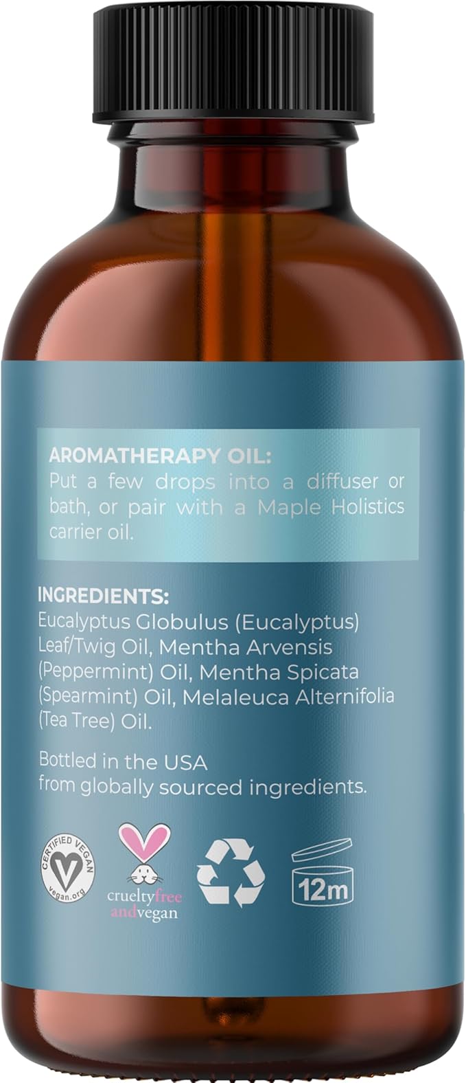 Breathe Essential Oil for Diffuser - Invigorating and Refreshing Breathe Essential Oil Blend with Eucalyptus Peppermint Tea Tree and Mint for Diffusers for Home and Shower Aromatherapy (2 Fl Oz)-Ruum Studio Home