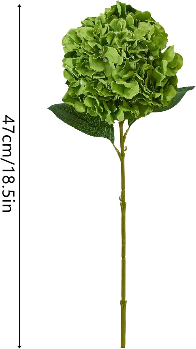 8pcs Fake Flowers Silk Hydrangea Artificial Flowers Bouquets Faux Hydrangea Stems for Home Table Centerpieces Wedding Party Decoration-Ruum Studio Home