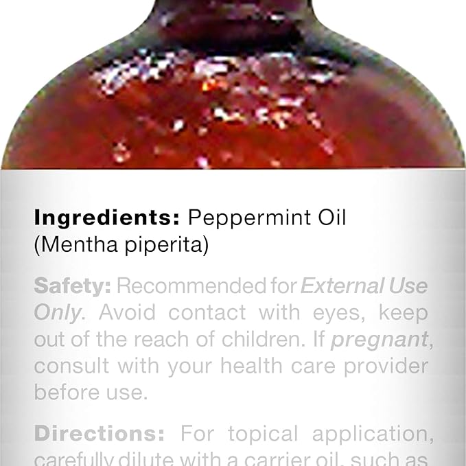 Majestic Pure Peppermint Essential Oil with Glass Dropper - 4 Fl Oz Pack of 2-100% Pure and Natural Peppermint Oil - Premium Grade Essential Oils for Diffuser, Aromatherapy, Soap and Candle Making-Ruum Studio Home