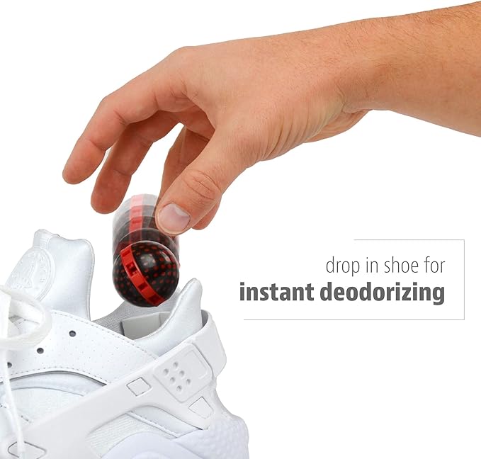 Sneaker Balls Emoji Sof Sole Shoe Eliminator & Remover, 3PK-Fresh, Clean Scent Blocks Odors-Twist-to-Activate, Colorful Designs, 6 Pack-Ruum Studio Home