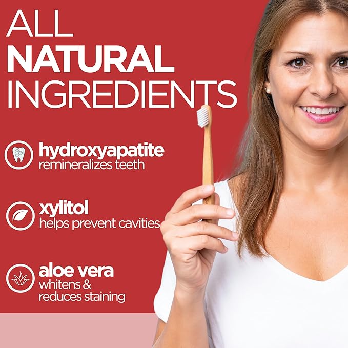 Wellnesse Hydroxyapatite Toothpaste – Fluoride Free for Sensitive Gums – Anti-Plaque, Remineralizing, Enamel Protection & Natural Whitening Toothpaste for Adults – Cinnamint Flavor - 4 oz-Ruum Studio Home