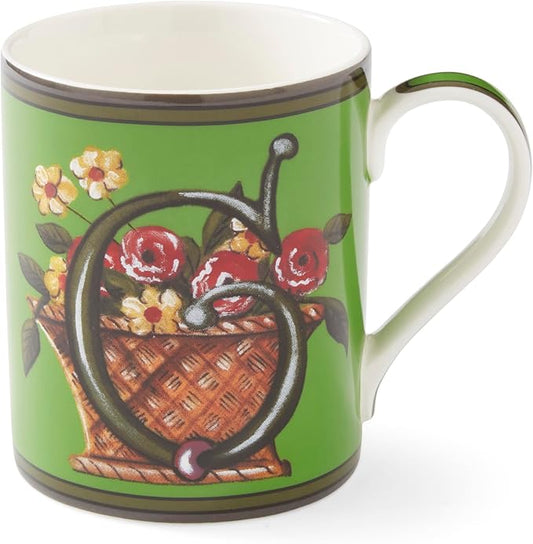 Spode Kit Kemp Alphabet Mug - Letter G Monogram in Fine China, 12oz Ceramic Coffee Cup for Hot Drinks, Personalized Drinkware for Unique Gifts, Dishwasher Safe Tea or Coffee Mug - Gift Box Included-Ruum Studio Home