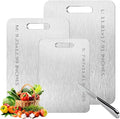 3 pack Titanium Cutting Boards for Kitchen -Titanium Cutting Board Double Sided Titanium Cutting Mat,Non Stick Chopping Board-Ruum Studio Home