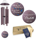 ASTARIN Memorial Butterfly Deep Tone Wind Chimes Personalized, Sympathy Remembrance Gifts for Loss of Mom Dad, Bereavement Gifts for Condolence Funeral, Garden Decoration-Ruum Studio Home