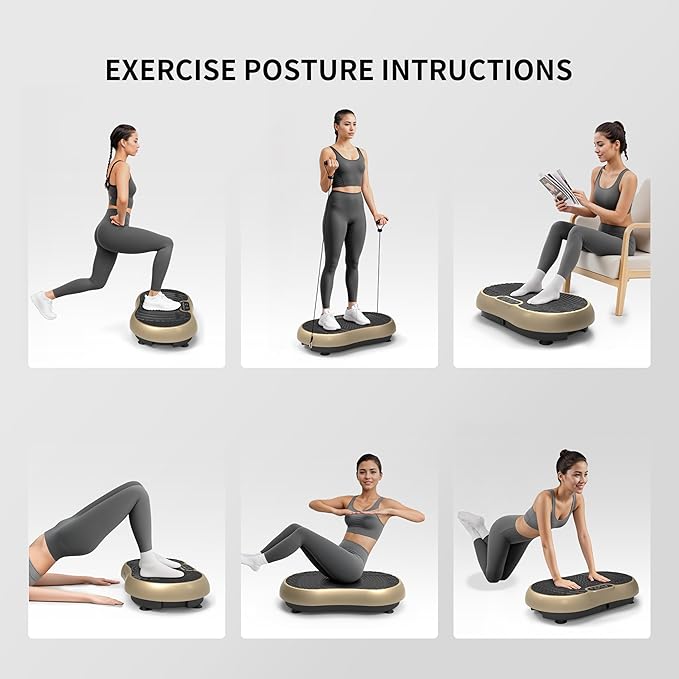 Vibration Plate Exercise Machine, 24" x 14" Extra-Large Vibration Plate for Lymphatic Drainage, Vibration Plates for Weight Loss, Relaxing, Recovery-Ruum Studio Home