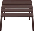 WestinTrends Outdoor Ottoman, Patio Adirondack Ottoman Foot Rest, All Weather Poly Lumber Folding Foot Stool for Adirondack Chair, Widely Used for Outside Porch Pool Lawn Backyard, Dark Brown-Ruum Studio Home