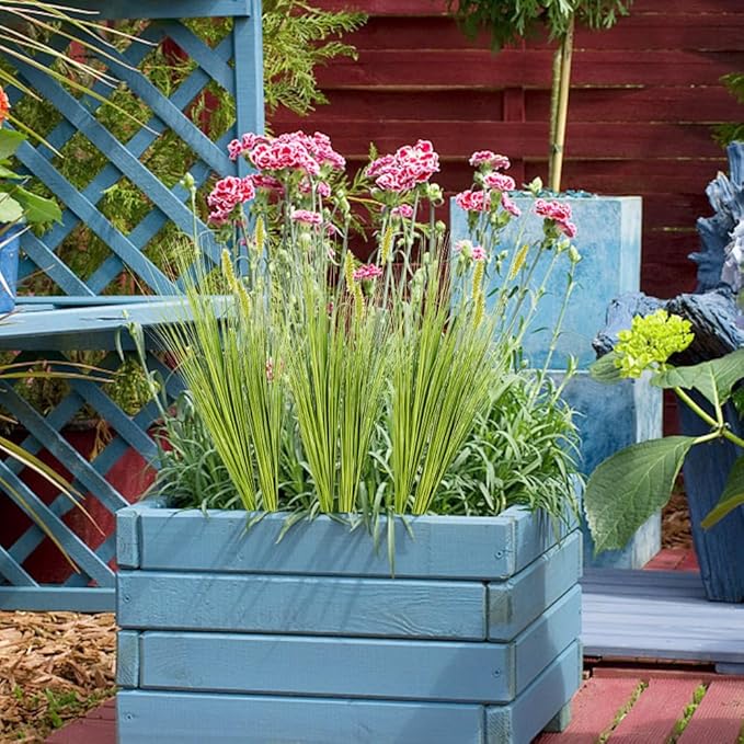 Melorca&Guilla Artificial Plants 6PCS 27“ Fake Tall Onion Grass Faux Plant,Artificial Grass Greenery Shrubs Bushes for Garden Porch Window Box Shop Office Home Décor-Ruum Studio Home