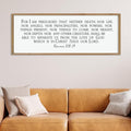 LuZhiQiang For I am Persuaded Wall Decor Art 40"×15" Romans 8:38-39 Sign Bible Verse Scripture Christian Large Wood Framed Wall Hanging (Wood)-Ruum Studio Home