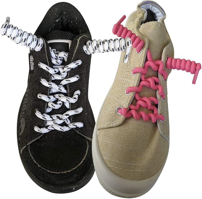 FOOTMATTERS Curly No Tie Shoe Laces - Elastic Spring Laces-Ruum Studio Home