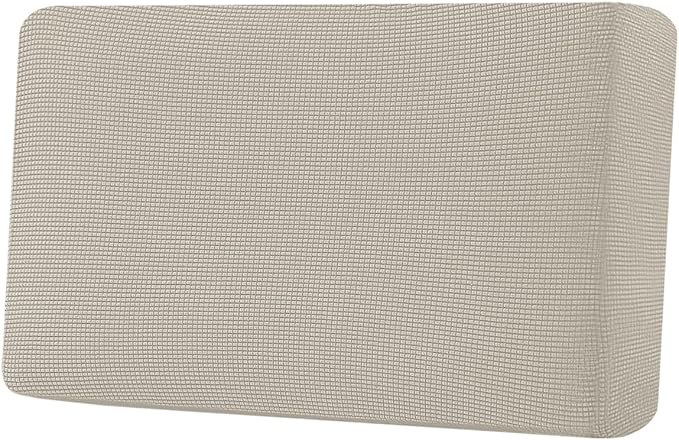 H.VERSAILTEX Super Stretch Individual Seat Cushion Covers Sofa Covers Couch Cushion Covers Slipcover Sets Thick Jacquard Textured Twill Fabric (1 Piece Loveseat Cushion Cover, Island Fossi)-Ruum Studio Home