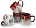 CosyCorner Ceramic Coffee Mugs Set, 17 oz Large Coffee Cups for Home and Office, Ceramic Cup for Coffee & Tea（A×4 pcs）-Ruum Studio Home