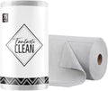 Fantasticlean Microfiber Cleaning Cloth Roll -75 Pack, Tear Away Microfiber Towels, 12" x 12", Reusable, Washable, Scratch Free, Ultra Absorbent Dish Rags for Car, Home, Garage or Shop (Grey)-Ruum Studio Home