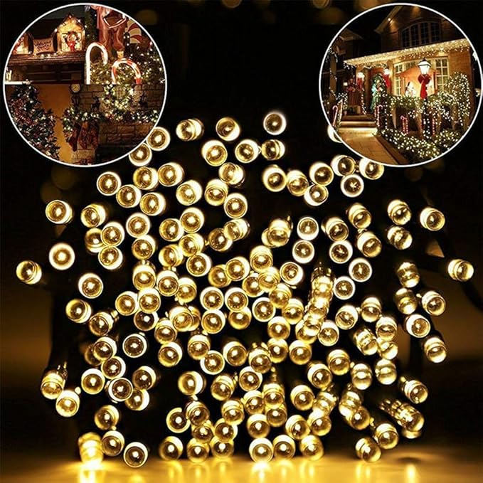 Home Lighting 66ft Christmas Decorative Mini Lights, 200 LED Green Wire Fairy Starry String Lights Plug in, 8 Lighting Modes, for Indoor Outdoor Xmas Tree Wedding Party Decoration (Warm White)-Ruum Studio Home