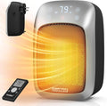 GiveBest 800W Plug-in Wall Space Heater With Remote, Small Outlet Heater With Adjustable Thermostat, 12H Timer, LED Display for RV, Home Office, Bathroom Indoor Use-Ruum Studio Home