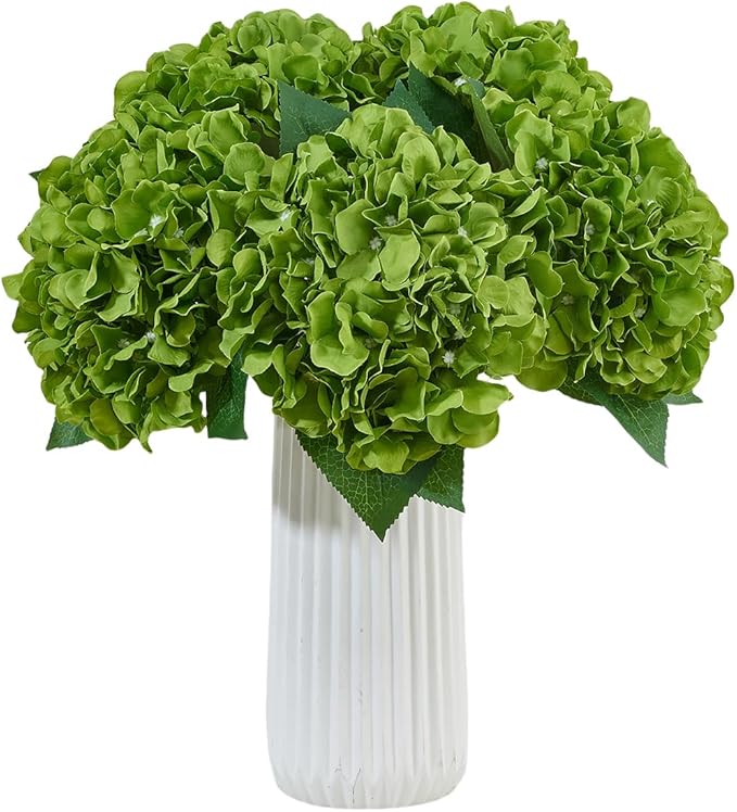 8pcs Fake Flowers Silk Hydrangea Artificial Flowers Bouquets Faux Hydrangea Stems for Home Table Centerpieces Wedding Party Decoration-Ruum Studio Home