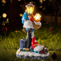 WINTS Solar Garden Gnome,Outdoor Gnome with Solar Lights Decor for Patio,Lawn,Yard,Balcony,Funny Gnomes Gifts for Women,Housewarming,Birthday-Ruum Studio Home