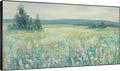 SIGNWIN 36"x60" Extra Large Framed Wall Art Wildflower Meadow Landscape Soft Pastel Nature Illustration for Home Living Room Bedroom Decor (Frame Assembly Required)-Ruum Studio Home