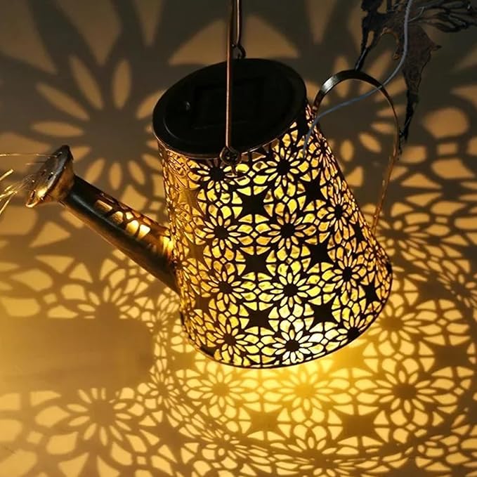 Solar Watering Can Light, Solar Outdoor Decorative,Garden Decor Lights for Yard, IP65 Waterproof Hanging Lantern Landscape Lights, Garden Gifts for Mom, Grandma Women Birthday-Ruum Studio Home