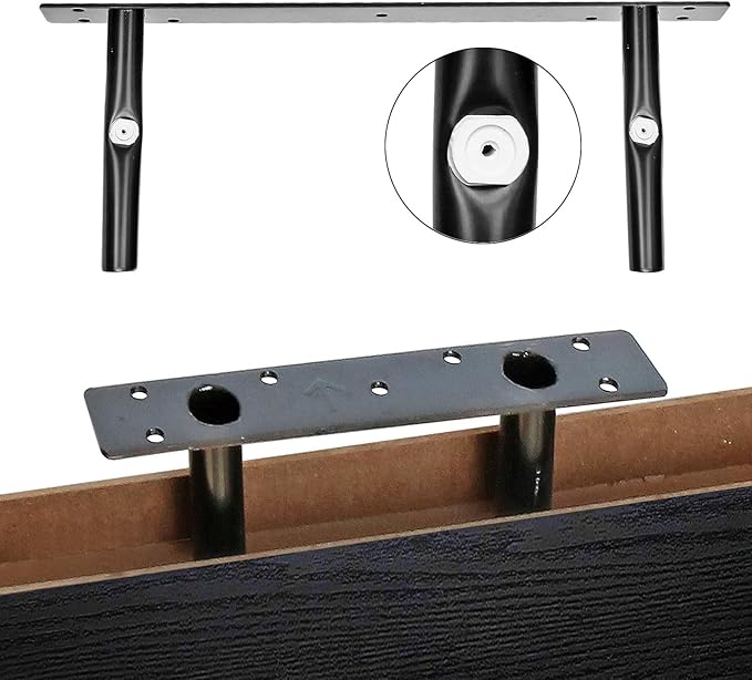 QEEIG Floating Shelves for Wall Bathroom Shelf Bedroom Kitchen Living Room Farmhouse Small Book Shelf 16 inch Set of 4, Black (015-B4)-Ruum Studio Home